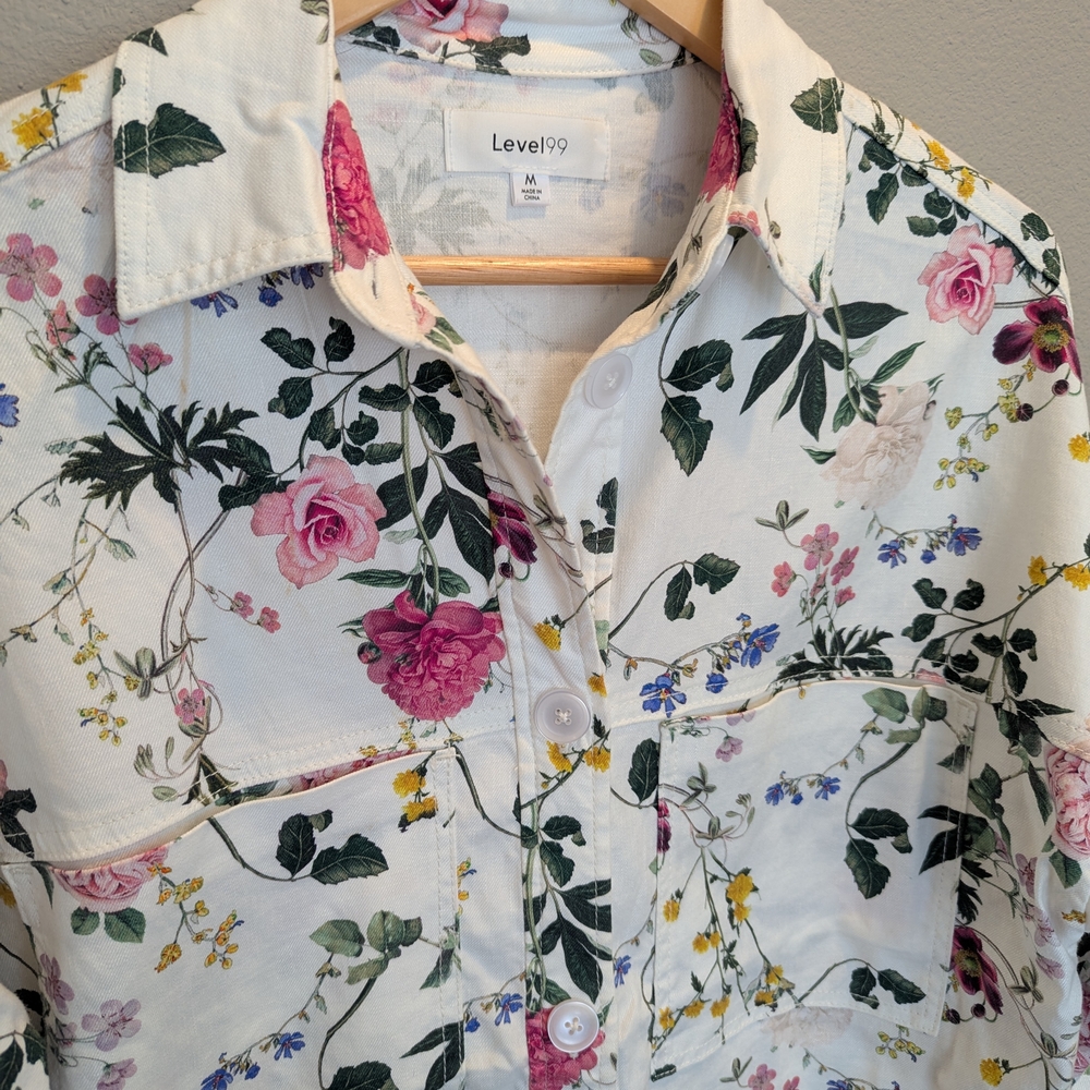 Level 99: Upcycled Eloise Oversized Shirt Jacket - Picture 4 of 5